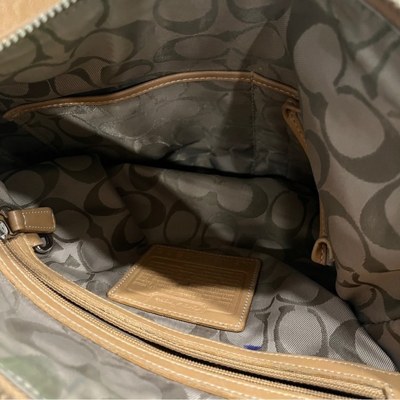 Vintage coach 9326 slim legacy hobo duffle tan crossbody - Picture 12 of 12